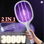 ElectroMosco™ - Raqueta Eléctrica Mata Insectos Recargable