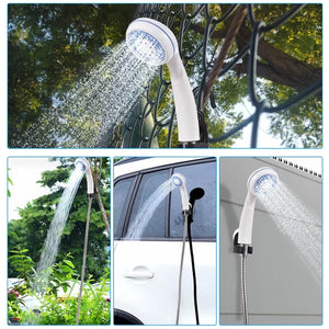 Ducha eléctrica portátil para exteriores - Ducha de mano para viajes, senderismo y jardinería