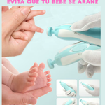 Limababy™ - Cortauñas eléctrico para bebé con 6 cabezales, silencioso y seguro