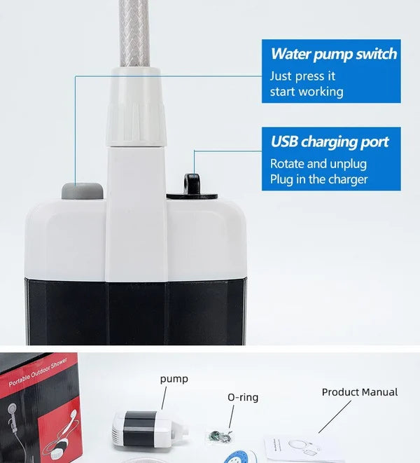 49 % de descuento✨2025 Ducha portátil para camping