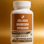 Vitaglow™ – Complejo Multicolágeno con magnesio y potasio (100 cápsulas)