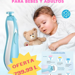 Limababy™ - Cortauñas eléctrico para bebé con 6 cabezales, silencioso y seguro